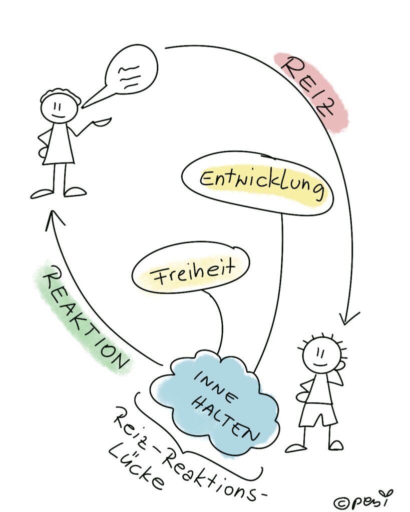 Darstellung Reiz-Reaktions-Lücke 