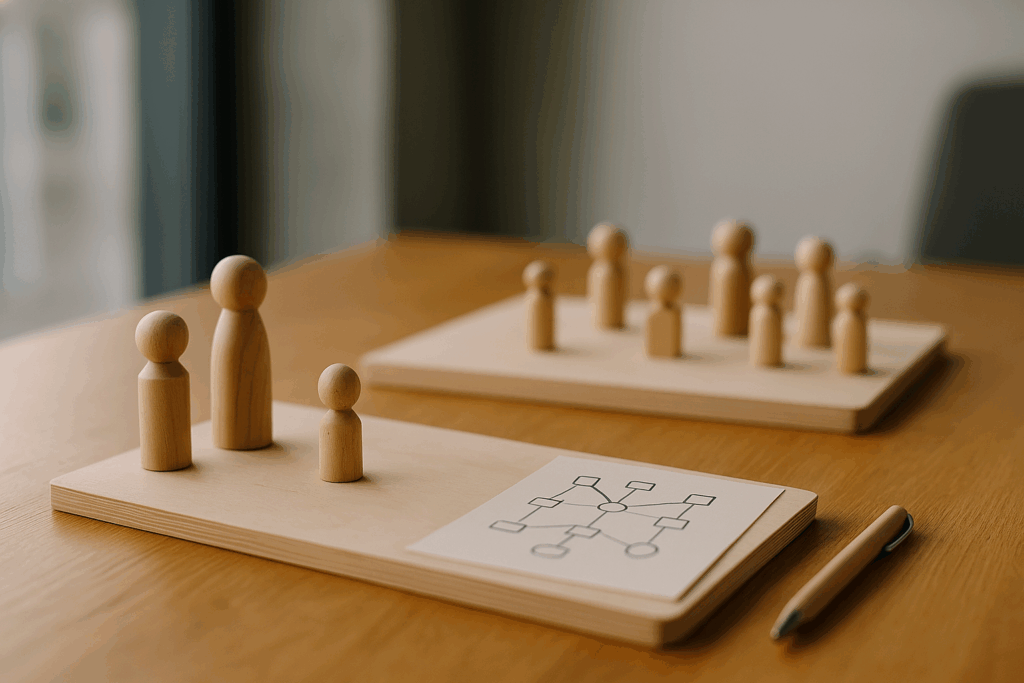 Aufstellung am Systembrett